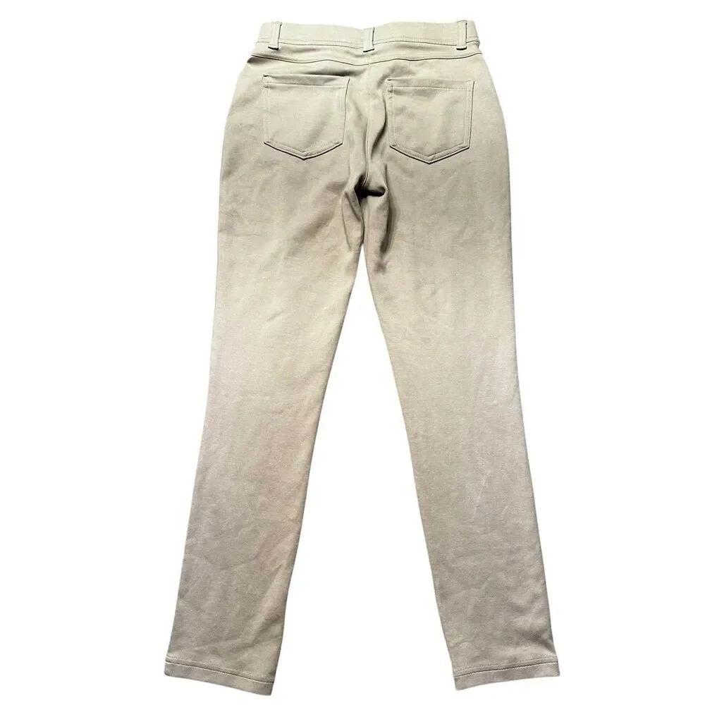 IZOD Girls Size 16 School Uniform Skinny Pants Beige Stretch Academic NWT